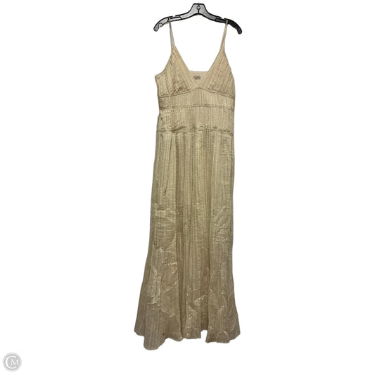 Dress Casual Maxi By Banana Republic In Cream, Size: L