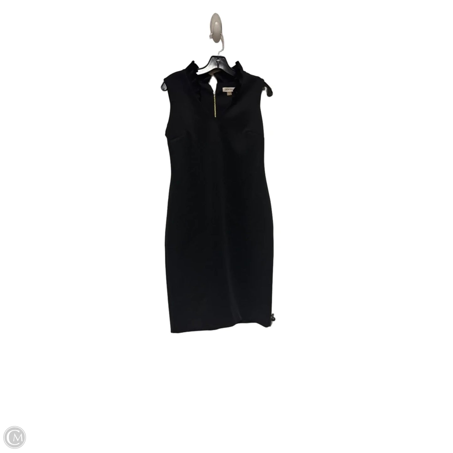 Dress Casual Midi By Calvin Klein In Black, Size: M