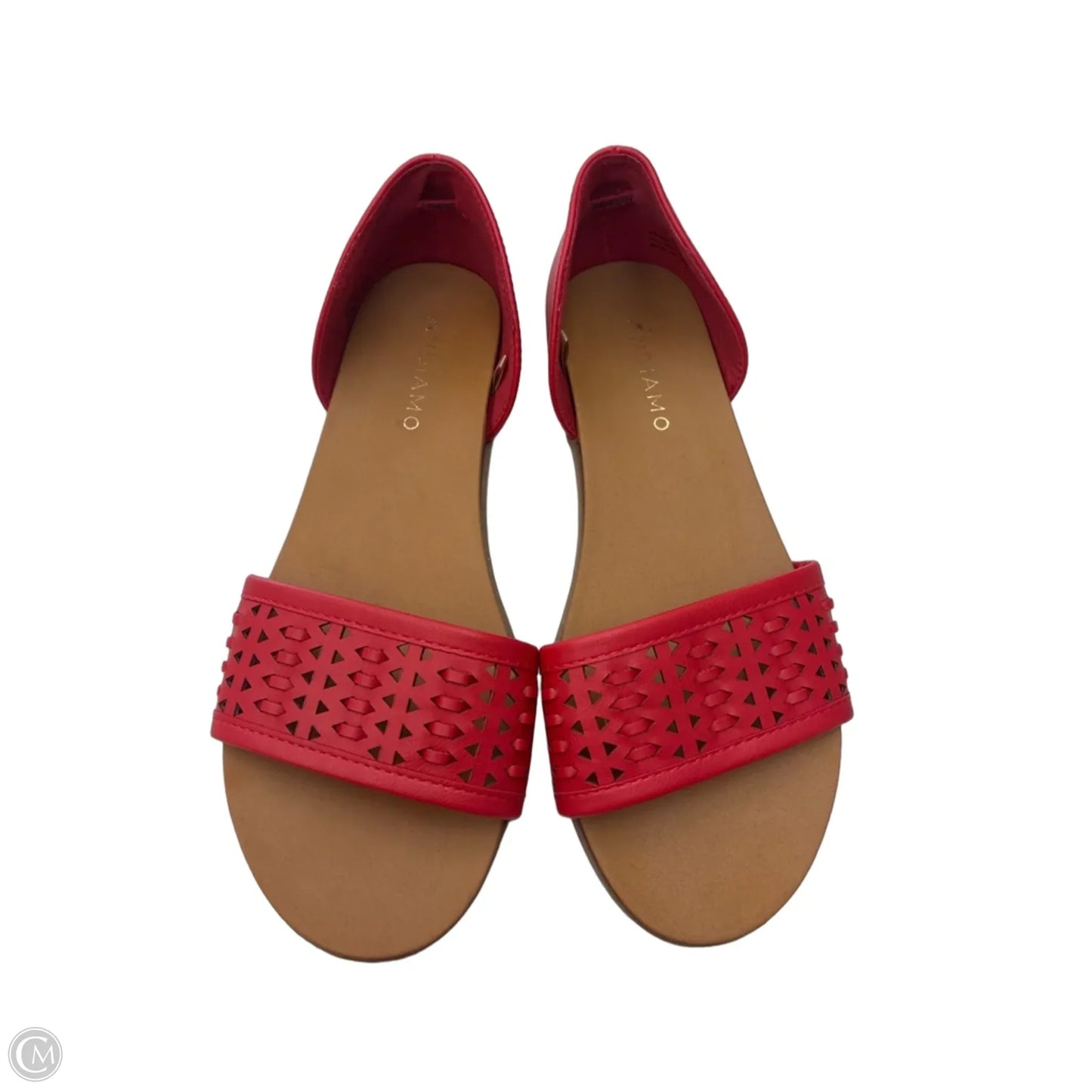 Sandals Flats By Andiamo In Red, Size: 7