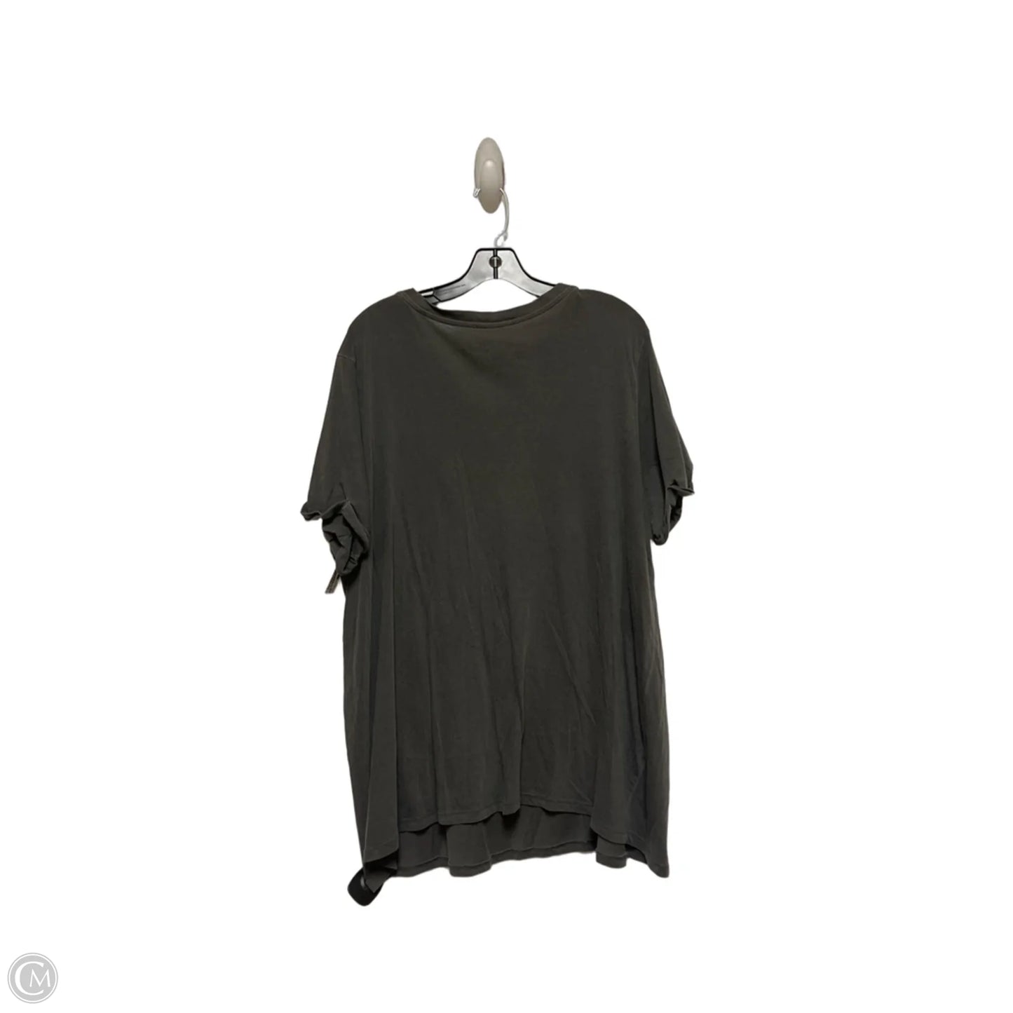 Top Short Sleeve Basic By Disney In Grey, Size: 2x