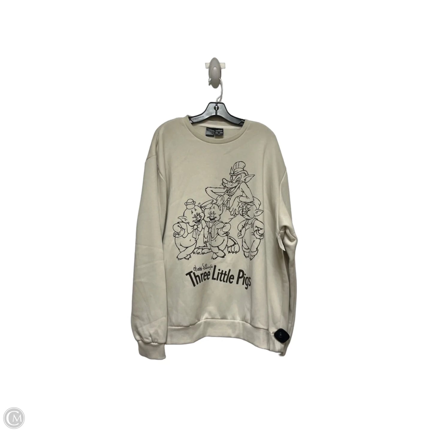 Sweatshirt Crewneck By Disney In Brown & Cream, Size: 2x