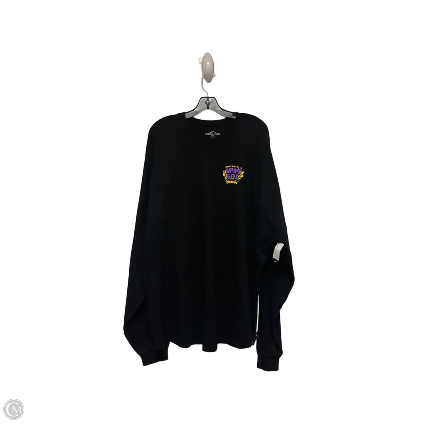 Top Long Sleeve By Clothes Mentor In Black & Purple, Size: 2x