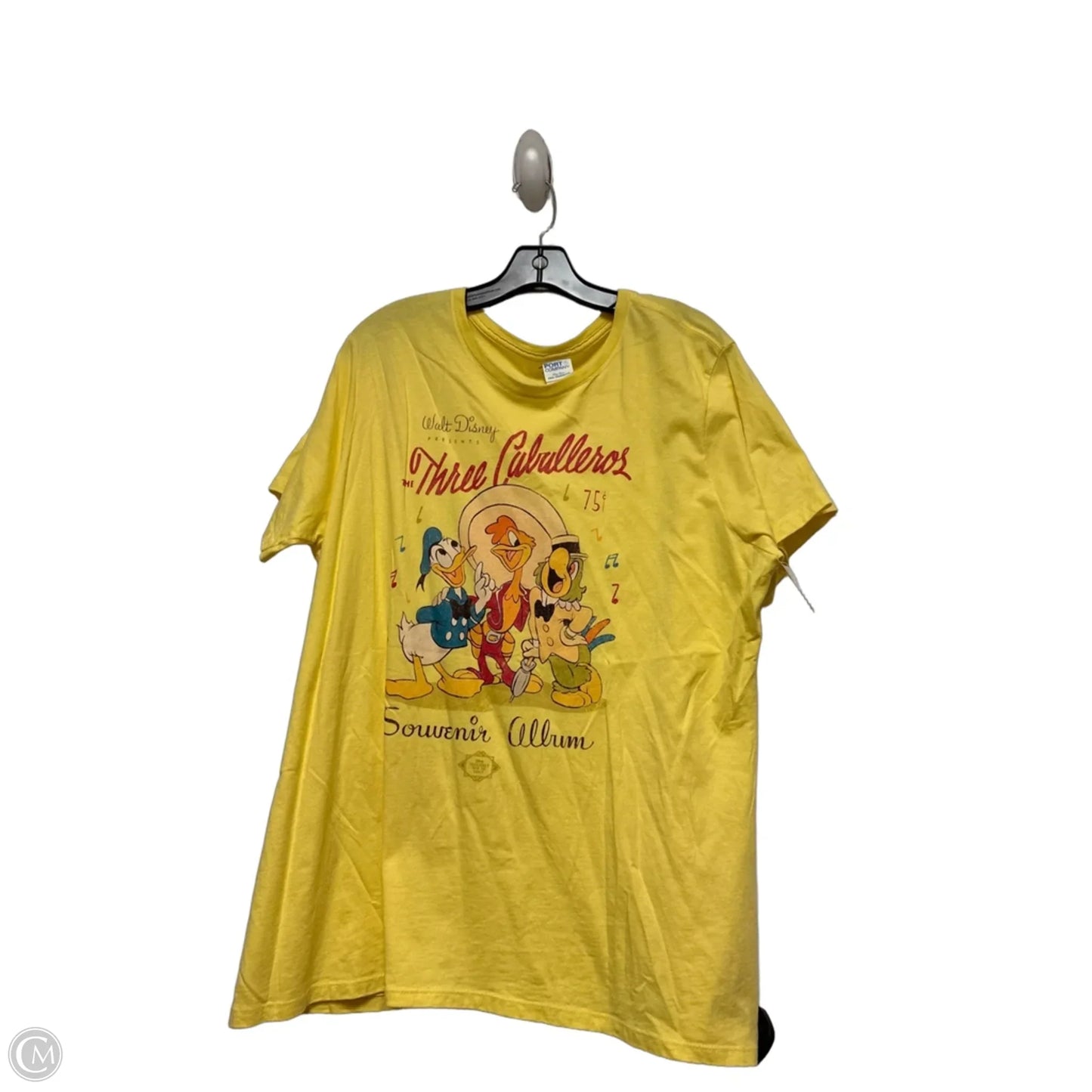 Top Short Sleeve Basic By Disney In Yellow, Size: 2x