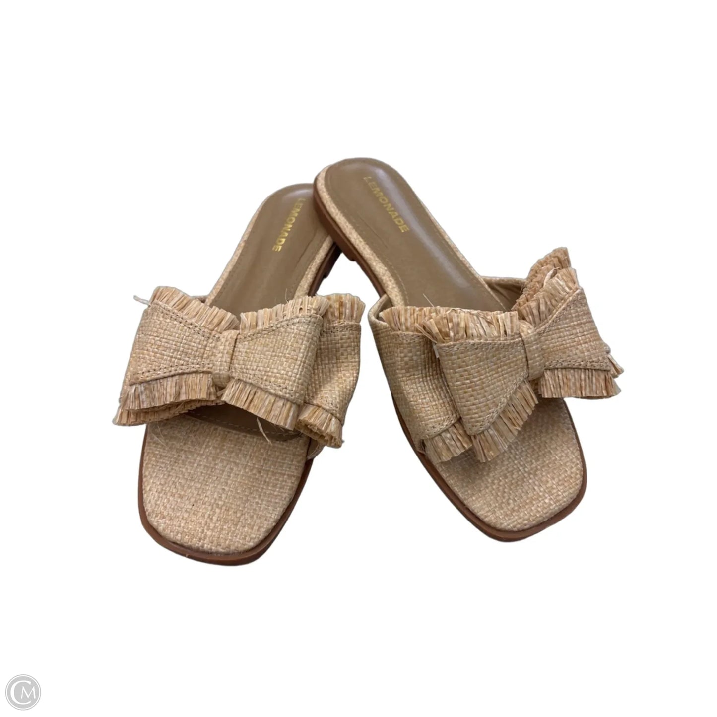 Sandals Flats By Clothes Mentor In Tan, Size: 7.5