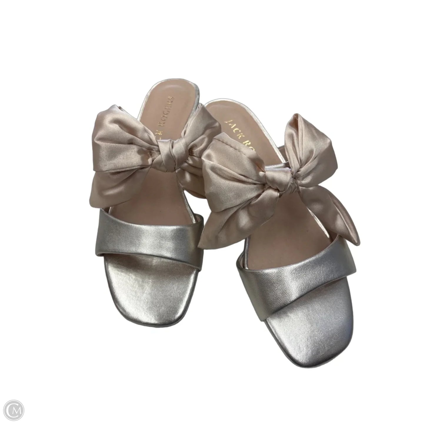Sandals Heels Block By Jack Rogers In Gold, Size: 8.5