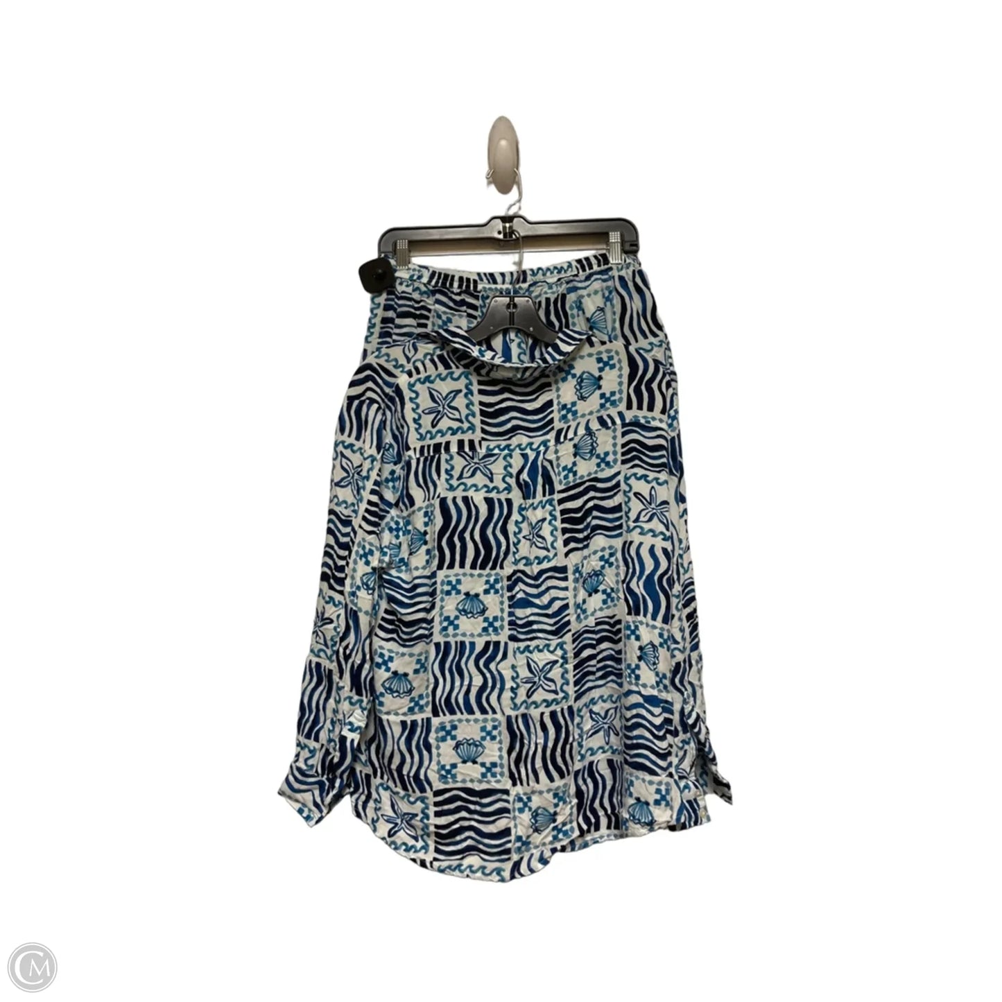 Shorts Set By True Destinations In Blue & White, Size: 12