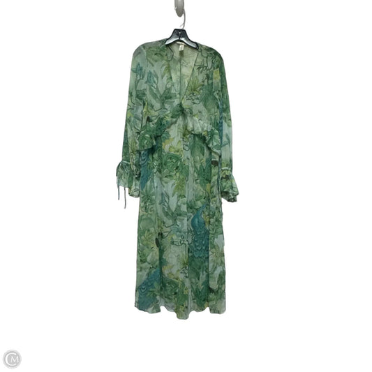 Dress Casual Maxi By H&m In Green, Size: Xl