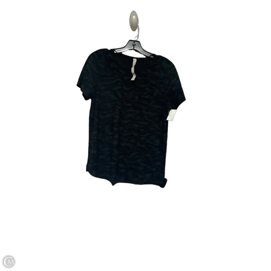 Athletic Top Short Sleeve By Lululemon In Black, Size: 8