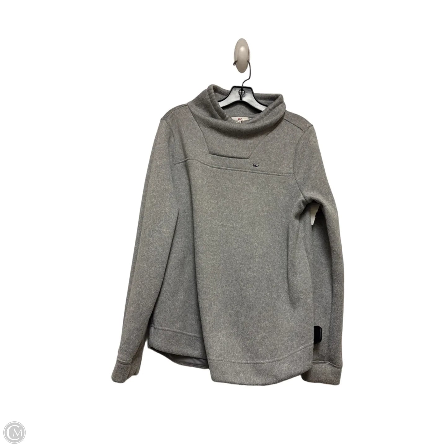 Sweatshirt Collar By Vineyard Vines In Grey, Size: M