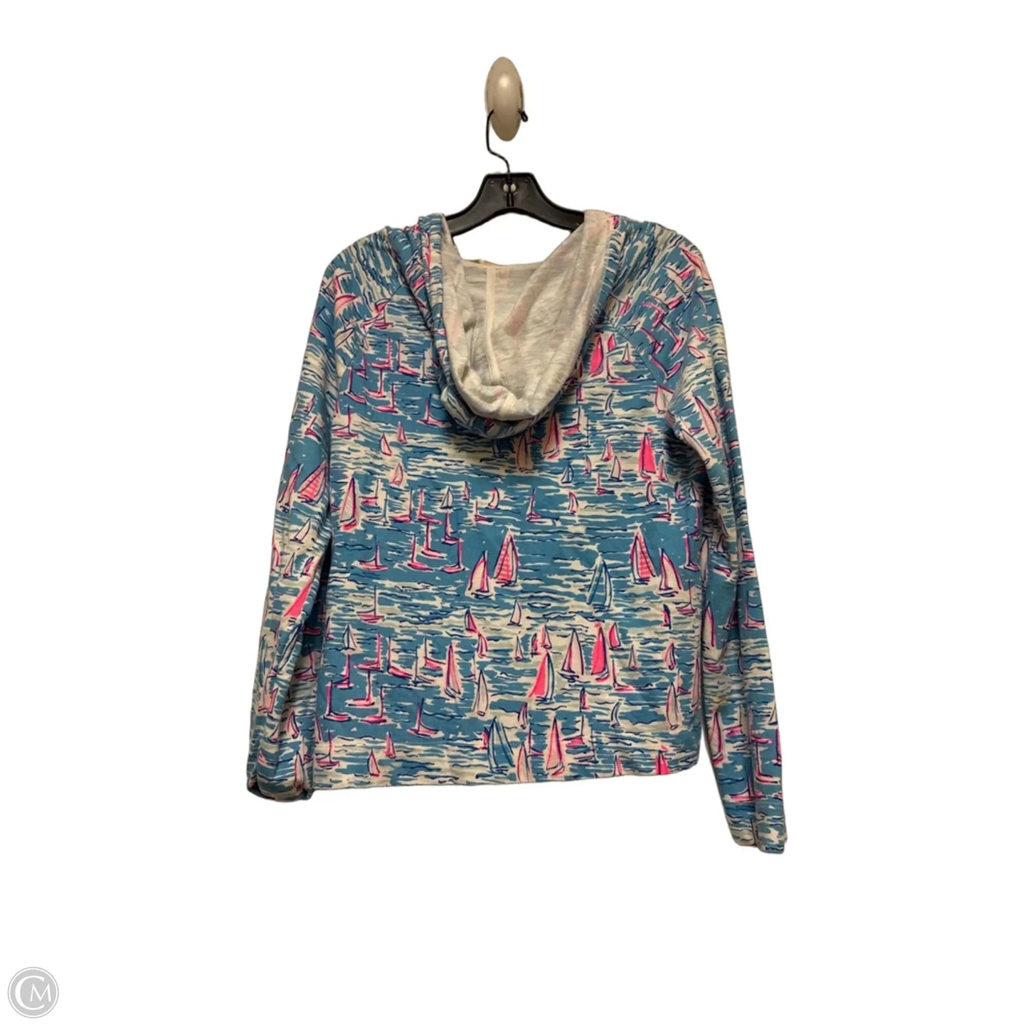Top Long Sleeve Designer By Lilly Pulitzer In Nautical Print, Size: M