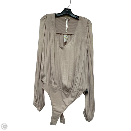 Bodysuit By Free People In Tan, Size: M