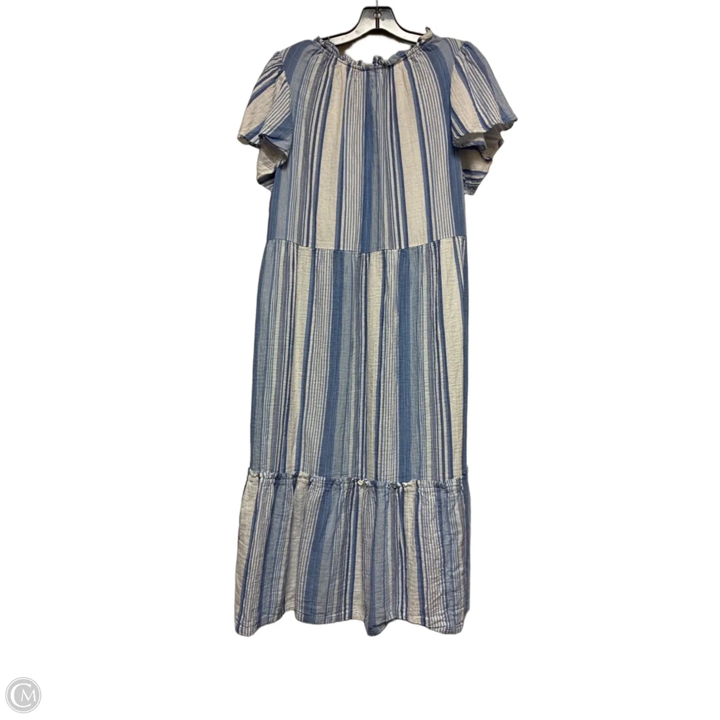Dress Casual Midi By Wonderly In Striped Pattern, Size: Xl