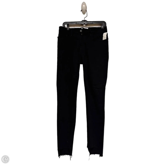 Jeans Skinny By Frame In Black Denim, Size: 6