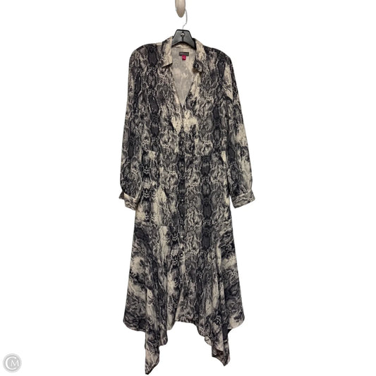 Dress Casual Maxi By Vince Camuto In Snakeskin Print, Size: M