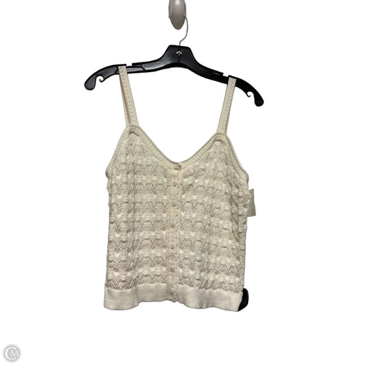 Top Sleeveless By Universal Thread In Cream, Size: M