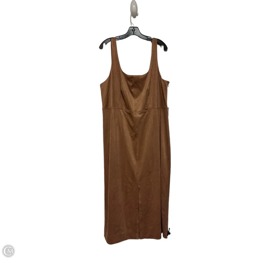 Dress Casual Maxi By Future Collective In Brown, Size: Xl