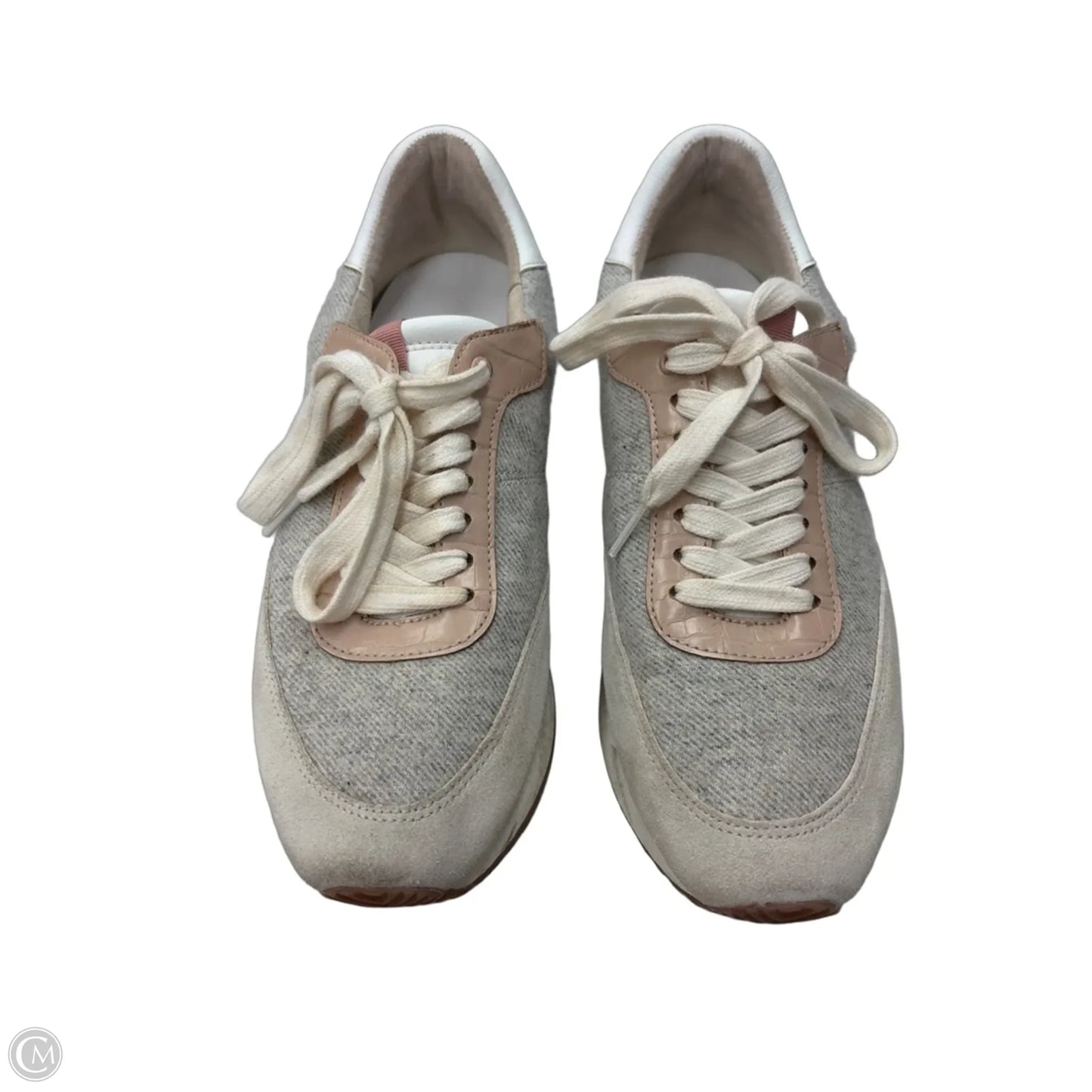 Shoes Sneakers By Banana Republic In Grey & Tan, Size: 8