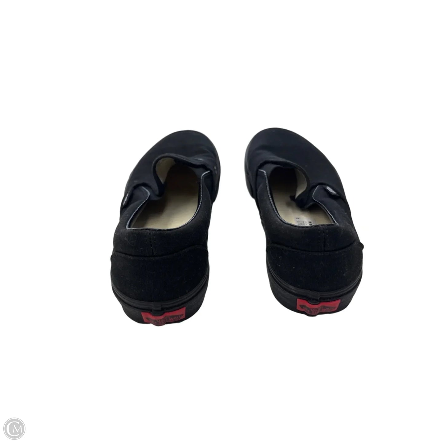 Shoes Flats By Vans In Black, Size: 9