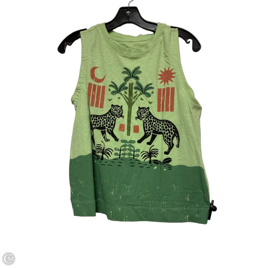 Top Sleeveless Basic By Anthropologie In Green, Size: Xs