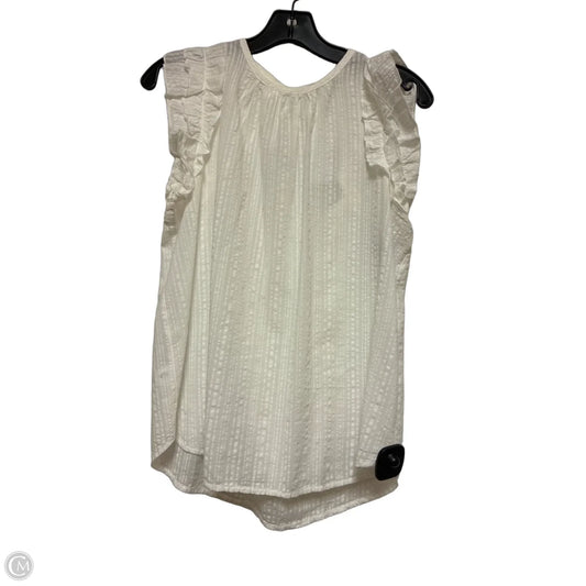 Top Sleeveless By Loft In White, Size: Xs
