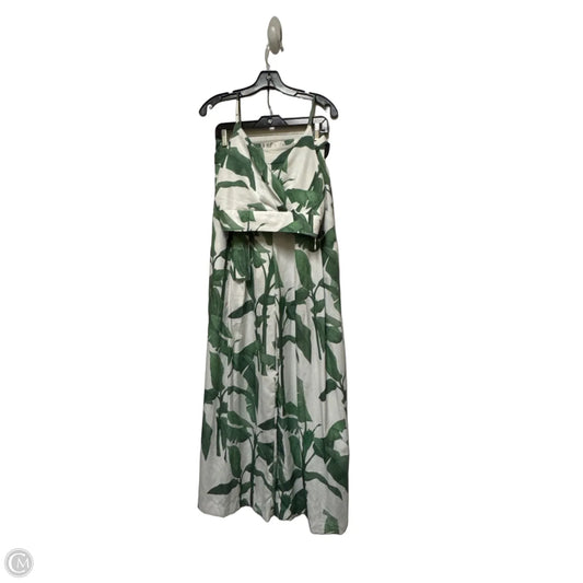 Pants Set 2pc By Fashion Nova In Green & White, Size: 8