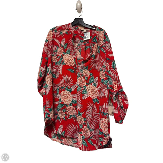 Top Short Sleeve By Misia In Floral Print, Size: 3x