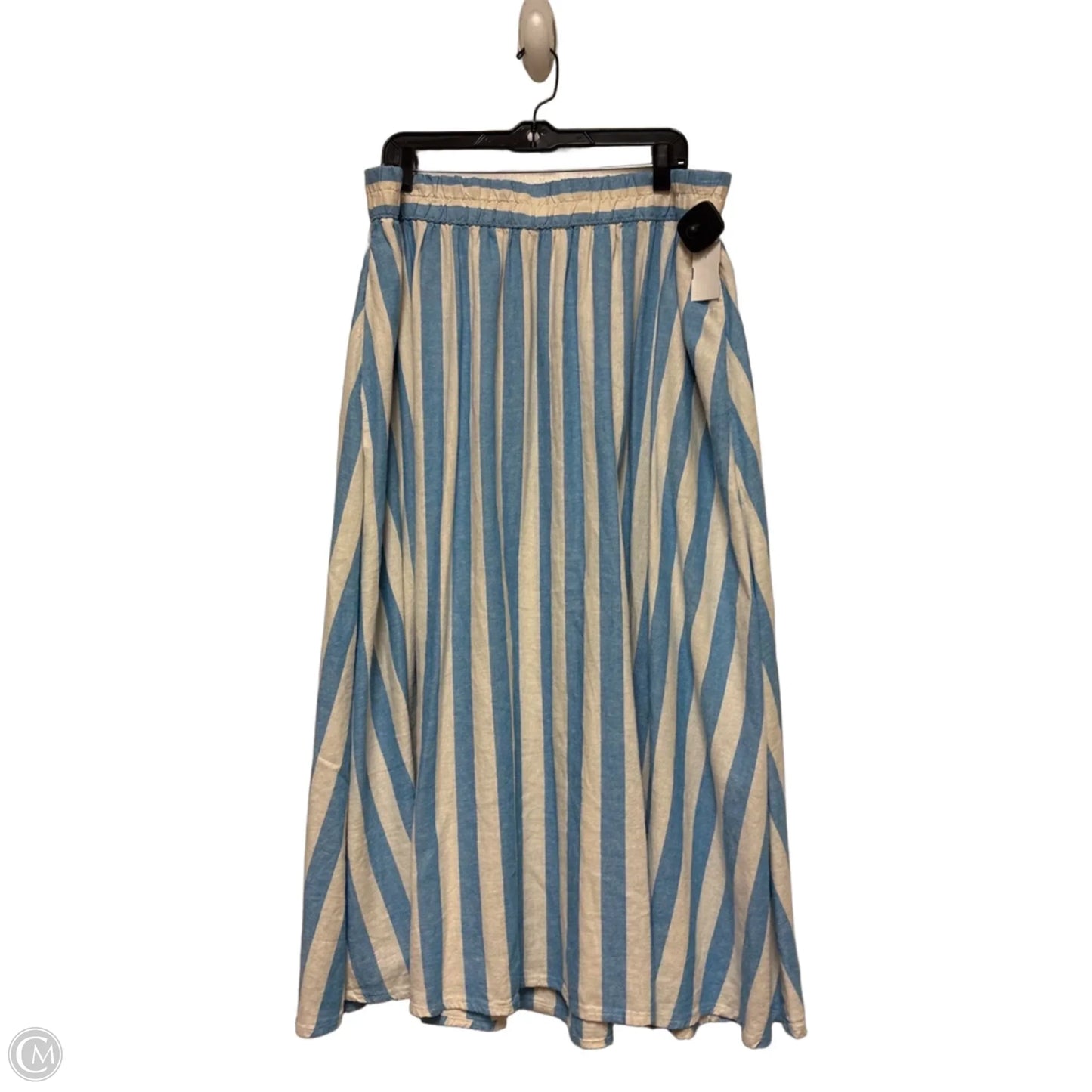Skirt Maxi By A New Day In Striped Pattern, Size: 16