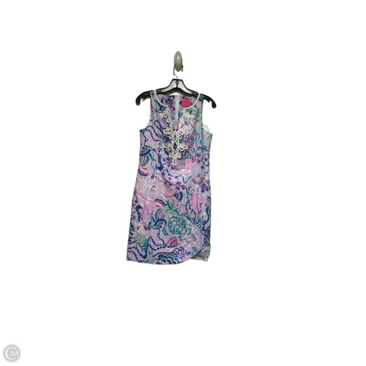 Dress Designer By Lilly Pulitzer In Purple & White, Size: 2