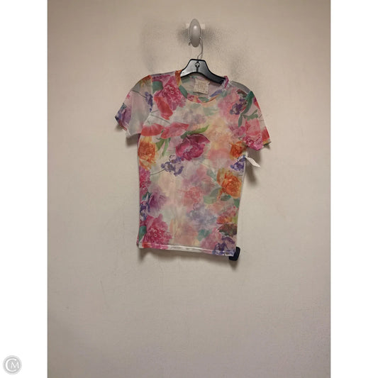 Top Short Sleeve Designer By Johnny Was In Floral Print, Size: S