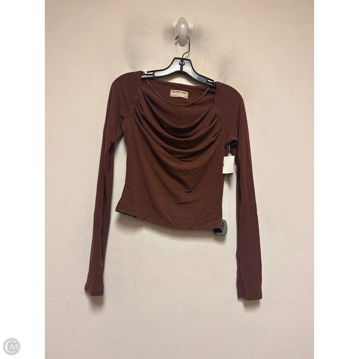 Top Long Sleeve Basic By We The Free In Brown, Size: Xs