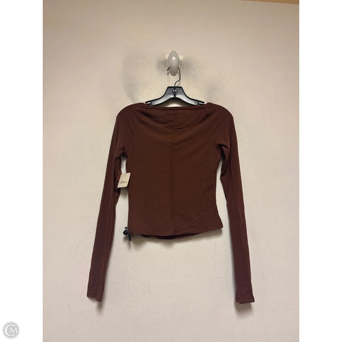 Top Long Sleeve Basic By We The Free In Brown, Size: Xs