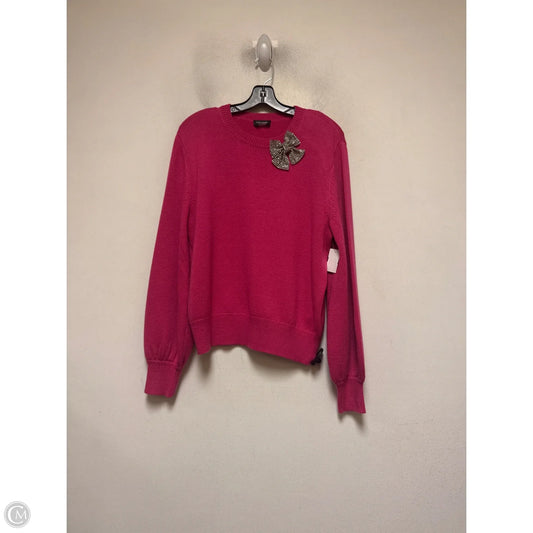 Sweater Designer By Kate Spade In Pink, Size: Xl