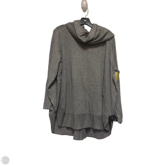 Top Long Sleeve By Cyrus In Grey, Size: 2x