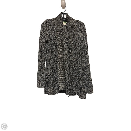 Sweater Cardigan By Anthropologie In Black & Cream, Size: Xs