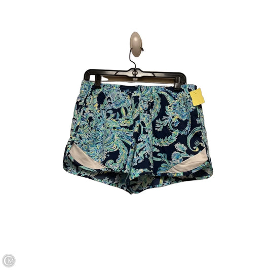 Shorts Designer By Lilly Pulitzer In Blue & Green, Size: M