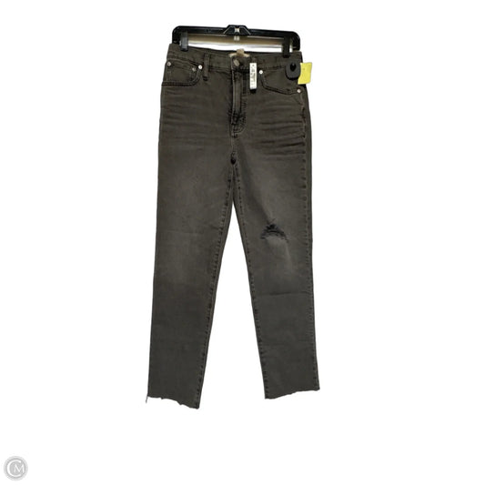Jeans Straight By Madewell In Grey Denim, Size: 4