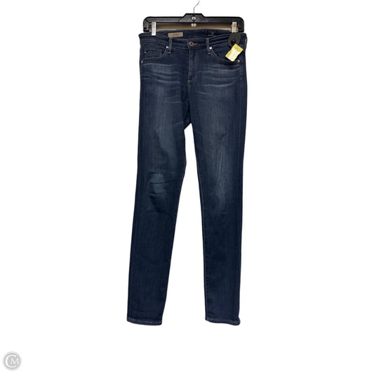 Jeans Skinny By Adriano Goldschmied In Blue Denim, Size: 4