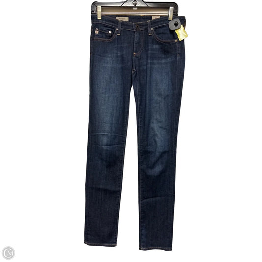 Jeans Straight By Adriano Goldschmied In Blue Denim, Size: 4