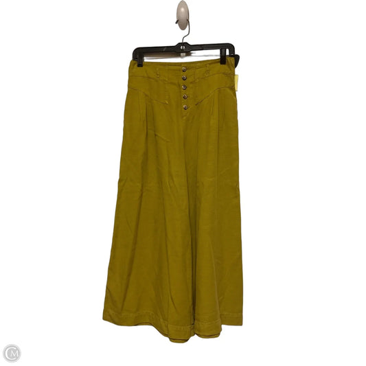 Pants Wide Leg By Anthropologie In Yellow, Size: 2