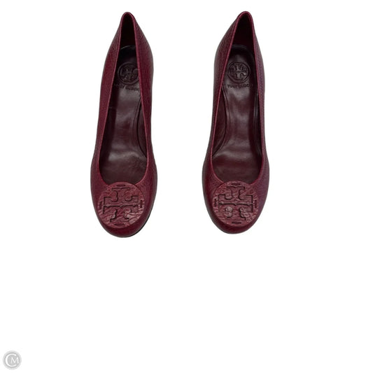 Shoes Designer By Tory Burch In Maroon, Size: 9