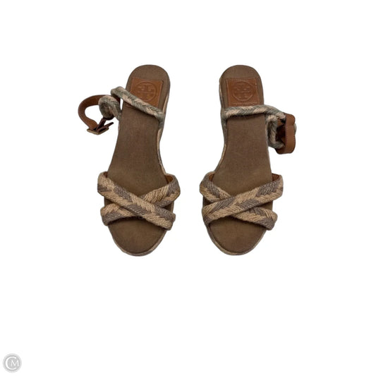 Sandals Designer By Tory Burch In Tan, Size: 8