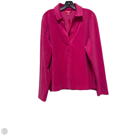 Top Long Sleeve Designer By Lilly Pulitzer In Pink, Size: Xl