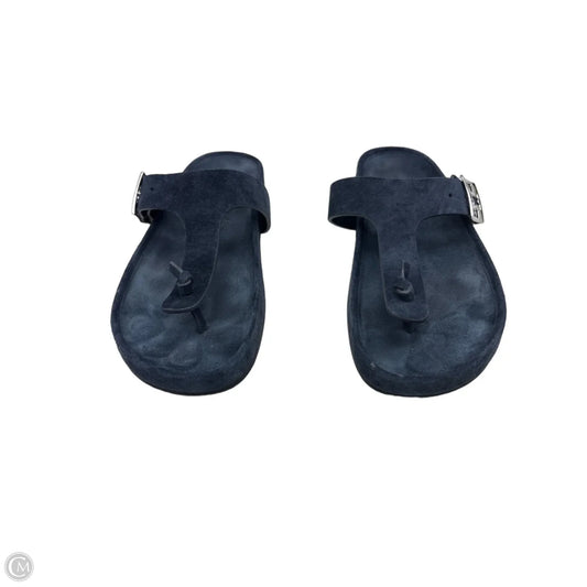 Sandals Designer By Tory Burch In Navy, Size: 9