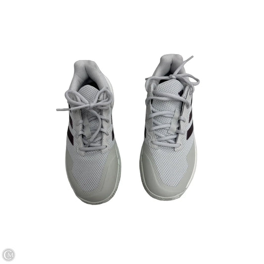 Shoes Athletic By Adidas In Grey & Purple, Size: 8
