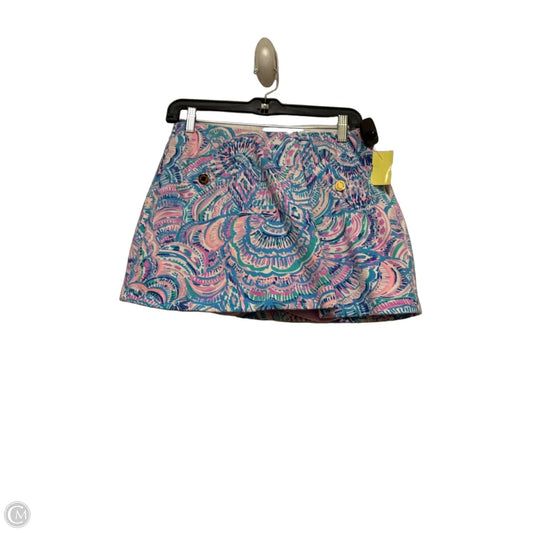 Skort Designer By Lilly Pulitzer In Blue & Pink, Size: S