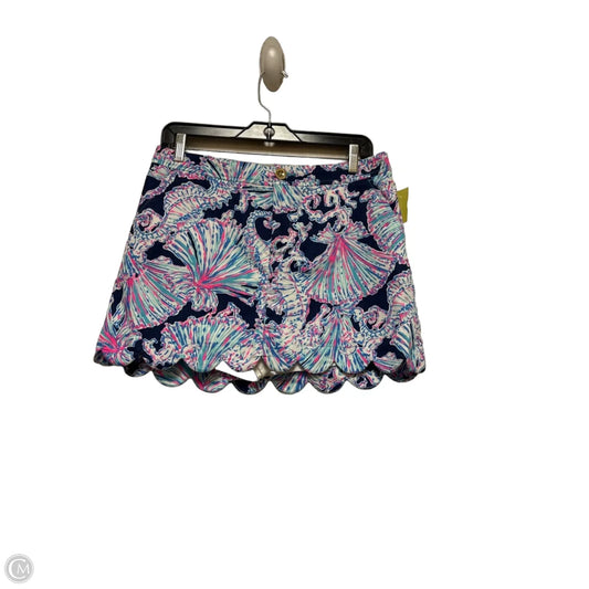 Skort Designer By Lilly Pulitzer In Blue & Pink, Size: 4