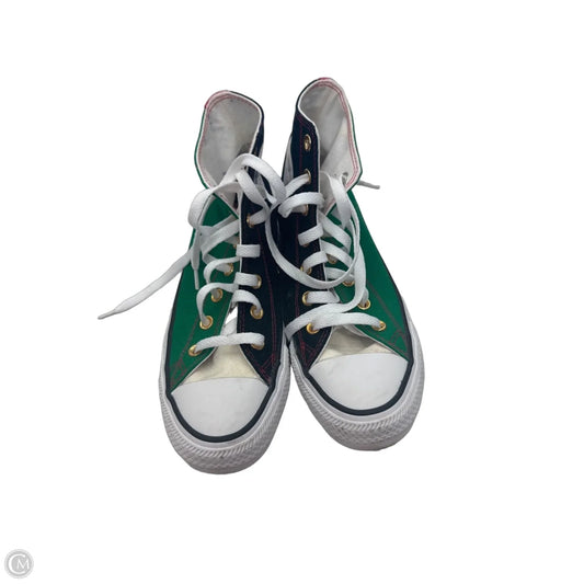 Shoes Sneakers By Converse In Black & Green, Size: 7.5