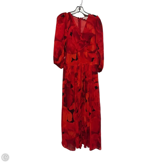Dress Casual Maxi By Calvin Klein In Red, Size: S