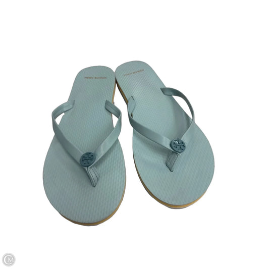 Sandals Designer By Tory Burch In Blue, Size: 9