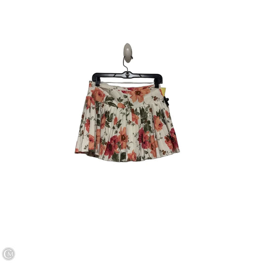 Athletic Skort By Laura Ashley In Floral Print, Size: M